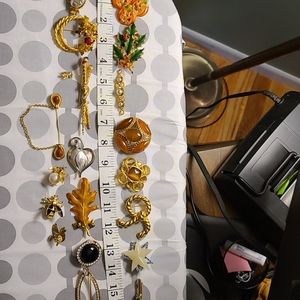 Costume jewelry pins